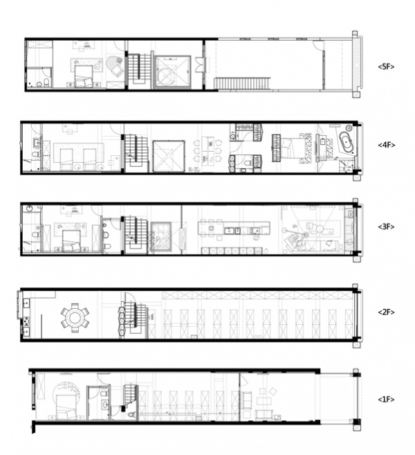 青埕设计郭侠邑：光合呼吸宅 建筑的轴线